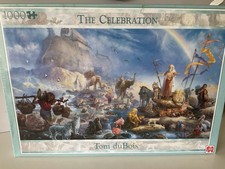 "The Celebration" 1000 piece Jigsaw by Tom du Bois  26.8" x 19.3" new & sealed 