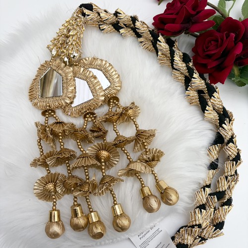 Indian hair accessory gold - hair,