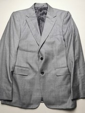 DUCHAMP Mens UK 38R 100% Wool Grey Single Breasted Jacket NEW Notch Lapel