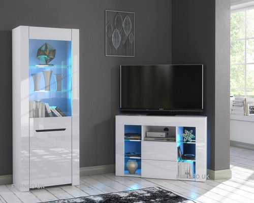 White corner stand - , display