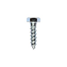 Zinc Coach Screws Hex Head