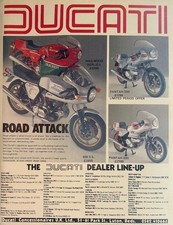 DUCATI HAILWOOD REPLICA / 900SS / PANTAH 500 ORIGINAL 1982 ADVERT 28cm by 21cm
