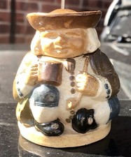 1890’s Doulton Lambeth Toby Inkwell Bottle - 70mm - Glased - Ultra Rare!! (H111)