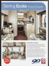Sterling Eccles Ruby & Quartz Caravans 2009 UK Market Single Sheet Brochure