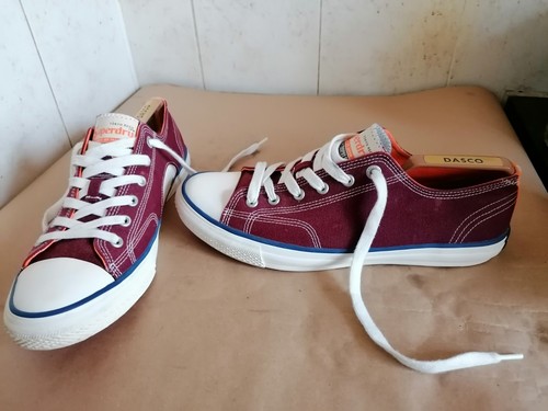 Superdry men burgundy canvas - superdry, men's
