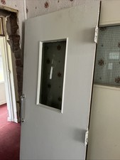 Glazed Fire Door with Furniture Hardware