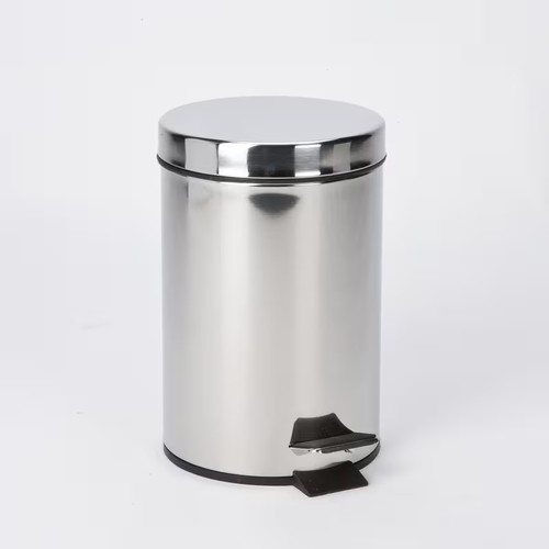 Litre small pedal bin - s/s,