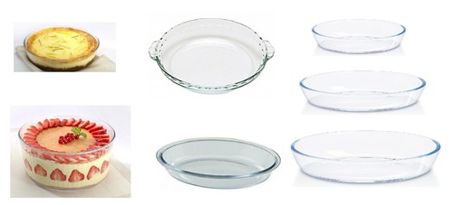 Oven resistant glass dish - oven, for
