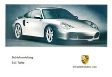 Porsche 996/911 Turbo Operating Instructions, Manual, Year 2002