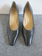 Jane Shilton -  black leather ladies court shoes - UK3.5/EU36.5