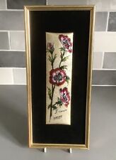 Limoges Enamel Plaque ~ Poppies ~ Signed Grelet - Enamel Art Plaque - France