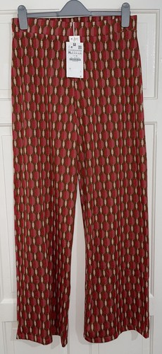 Zara red brown geometric print - zara,