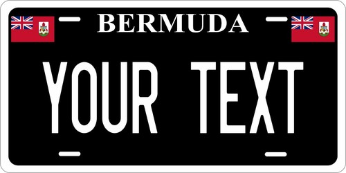 Bermuda flag black license - flag,