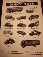 61-9 Ephemera 1950s dinky toys