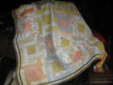 Hand Pieced Machine Quilt Or Quilted Bedspread 'Oktoberfest 2010'