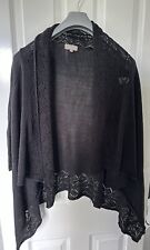 Matalan “Soon”  Black Waterfall Cardigan - Size M