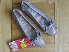 Women's Dusky Pink Leather 'Xti' Flat Ballet Shoes - UK Size 6 / EU Size 39
