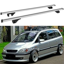 2Pcs 53" Roof Rack Rails Crossbars Luggage Carrier For Vauxhall Zafira A T98