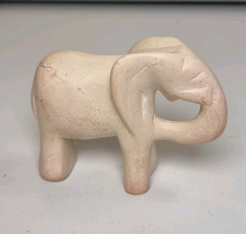 Hand carved soapstone elephant - hand-carved,
