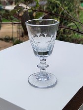 Antique Late Georgian Petal-Cut Wine Glass c.1800–1830