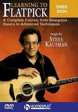 Learning to Flatpick (2005) Steve Kaufman 3 discs DVD Region 2 - Like New