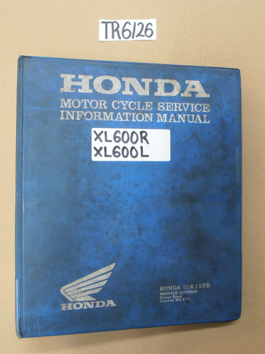 Honda xl600r xl600l workshop - honda,
