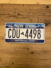 Vintage New York - The Empire State - US Car License Plate CDU 4498