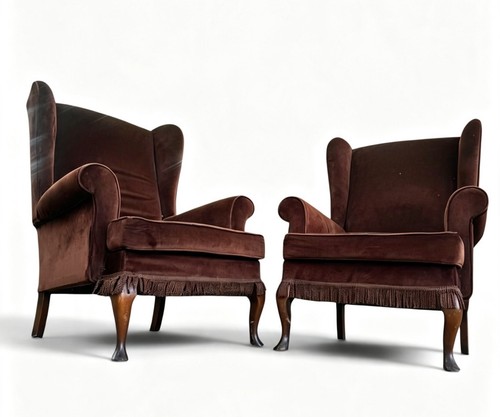 Pair antique armchairs - of,