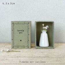 Porcelain Matchbox Vase Boxed