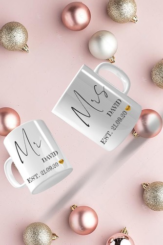 Personalised mug mrs - mug,