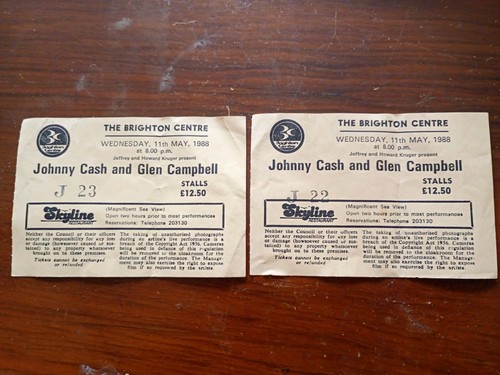1988 concert ticket stubs for - concert,