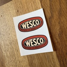 X2 Wesco Sticker Decals For