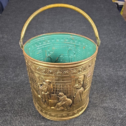 Vintage embossed brass - vintage, english
