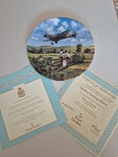 Bradford Exchange 'Spitfire Coming Home' Collectable Plate Limited Edition