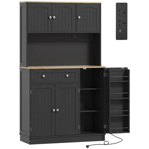 Pantry storage cabinet with - cabinet,