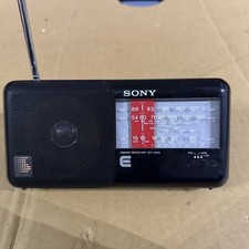 Sony ICF-750L Portable 3 Band Radio FM/MW/LW Working with New battries