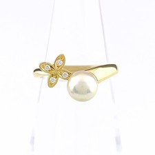 MIKIMOTO pearl design ring YG