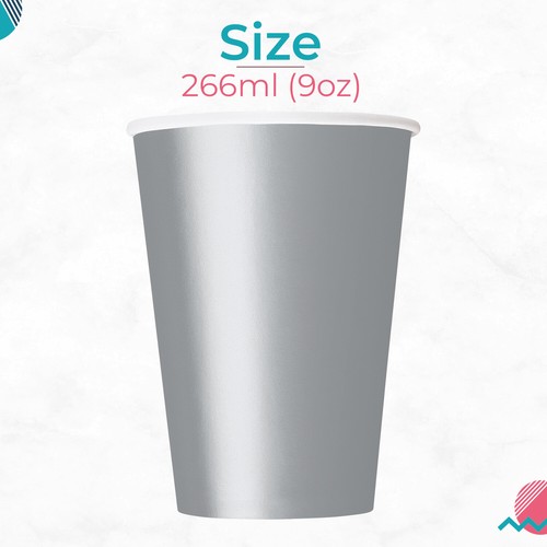 Foil paper cups - paper, 12oz