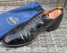 CHURCH'S VINTAGE BURWOOD BLACK LEATHER BROGUE SHOES UK12 (G) EXCELLENT CONDITION
