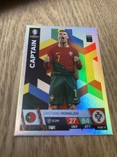 Match Attax Euro 2024 Cristiano Ronaldo Portugal Captain Trading UEFA Topps Card