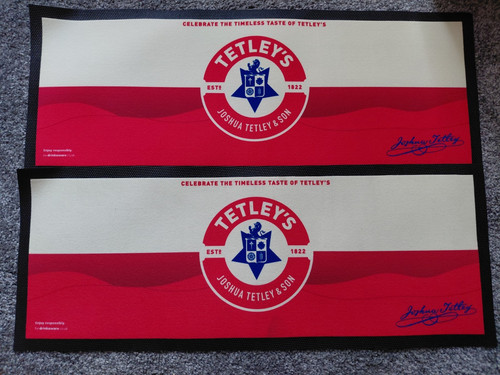 Tetley rubber backed bar - tetley's,