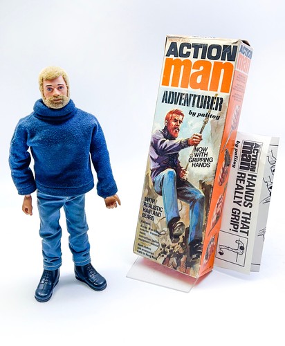 Vintage action man adventurer - action,
