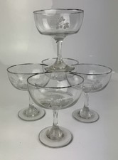 Vintage Champagne Coupe Silver