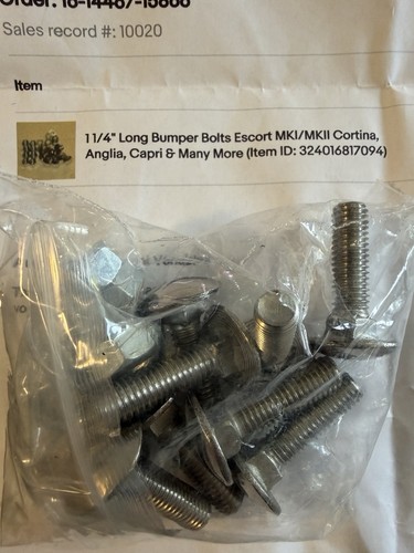 Long bumper bolts - 1/4, escort