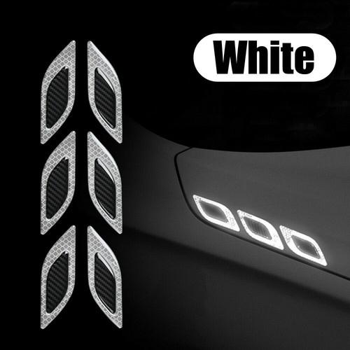 Reflective white sticker - 6x,