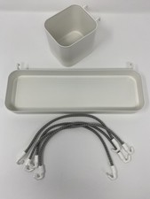IKEA Skadis White Accessories Shelf, Pot and Elastic Cords Great Condition