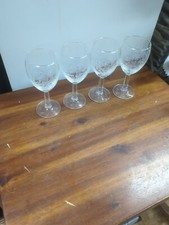 Antique Etched  Elegant Glass