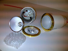 3x NEW Gold Finish MR16 Enclosed Ceiling Glass Downlighter Low Voltage 12V   #1T