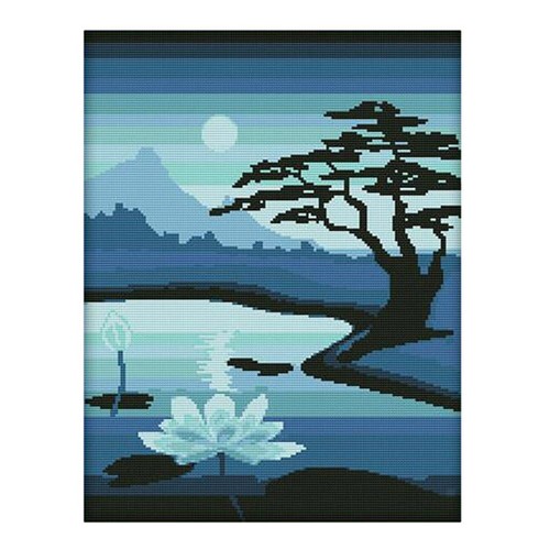 Stamped cross stitch - cross,