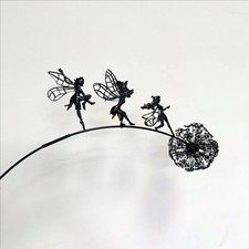Metal Fairy Dandelion Ornament
